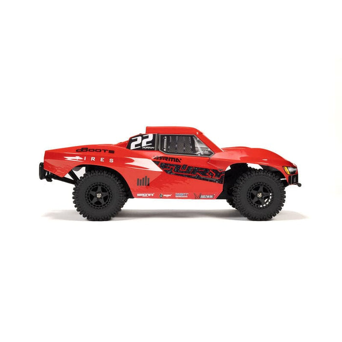 ARA3221ST1  1/10 FURY MEGA 550 2WD Short Course Truck RTR with Battery & Charger, Red *FOR THIS TRUCK THE EXTRA BATTERY PART NUMBER IS ONXP5514**If you do order from this Sale, ALL sales are final sale