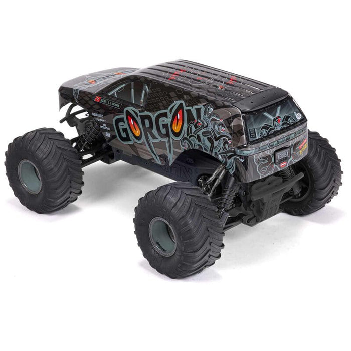 ARA3230SKT1 1/10 GORGON 4X2 MEGA 550 Brushed Monster Truck Ready-To-Assemble Kit with Battery & Charger (fast charger and long run battery SPMXBCB1)