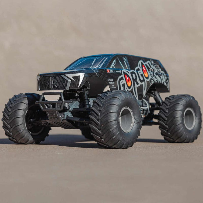 ARA3230SKT1 1/10 GORGON 4X2 MEGA 550 Brushed Monster Truck Ready-To-Assemble Kit with Battery & Charger (fast charger and long run battery SPMXBCB1)