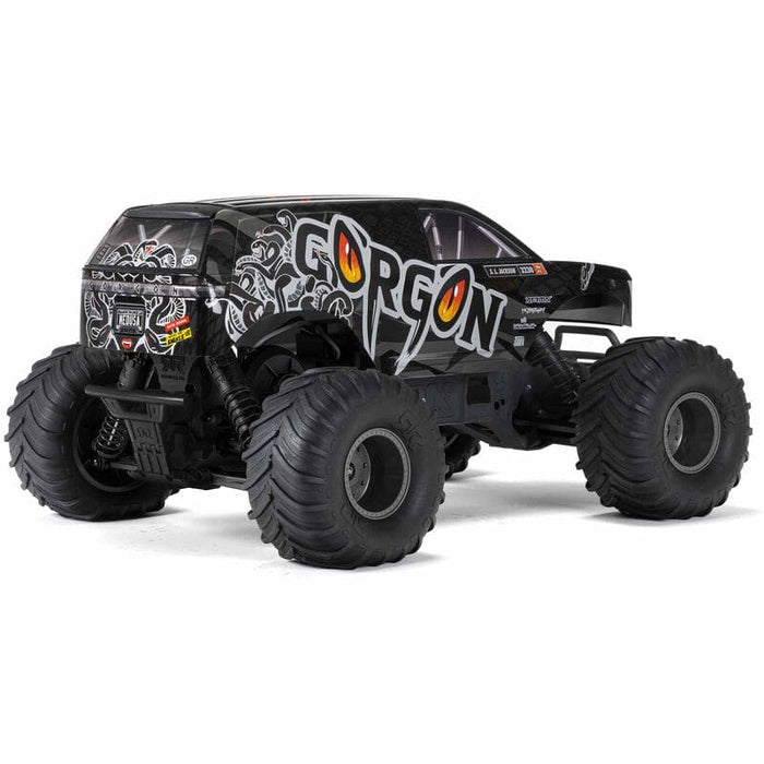 ARA3230SKT1 1/10 GORGON 4X2 MEGA 550 Brushed Monster Truck Ready-To-Assemble Kit with Battery & Charger (fast charger and long run battery SPMXBCB1)