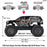 ARA3230SKT1 1/10 GORGON 4X2 MEGA 550 Brushed Monster Truck Ready-To-Assemble Kit with Battery & Charger (fast charger and long run battery SPMXBCB1)