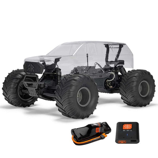 ARA3230SKT2 1/10 GORGON 2WD RTA Kit Brushed Monster Truck (Battery & Charger Included), Clear