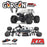 ARA3230SKT2 1/10 GORGON 2WD RTA Kit Brushed Monster Truck (Battery & Charger Included), Clear