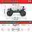 ARA3230SKT2 1/10 GORGON 2WD RTA Kit Brushed Monster Truck (Battery & Charger Included), Clear