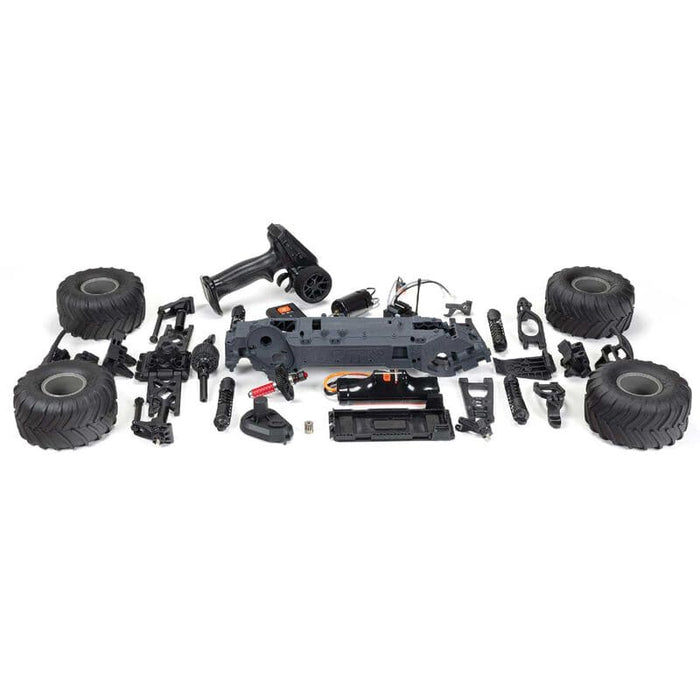 ARA3230SKT2 1/10 GORGON 2WD RTA Kit Brushed Monster Truck (Battery & Charger Included), Clear