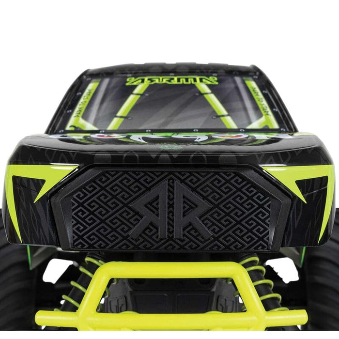 ARA3230ST1 1/10 GORGON 4X2 MEGA 550 Brushed Monster Truck RTR with Battery & Charger, Yellow  (fast charger and long run battery SPMXBCB1)
