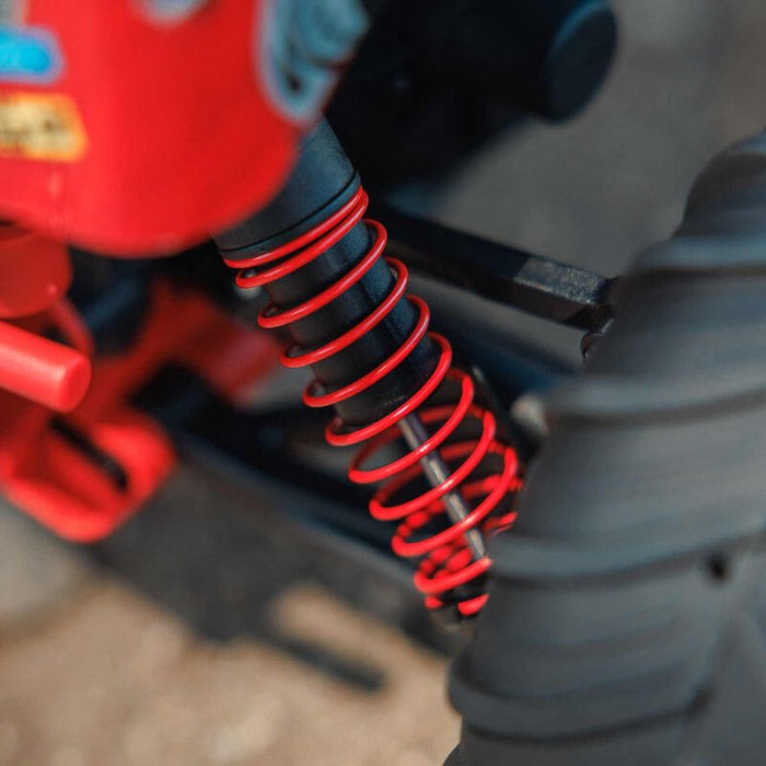 ARA3230ST2 1/10 GORGON 4X2 MEGA 550 Brushed Monster Truck RTR with Battery & Charger, Red (fast charger and long run battery SPMXBCB1)