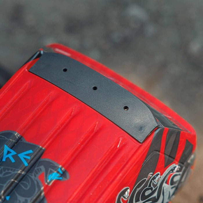 ARA3230ST2 1/10 GORGON 4X2 MEGA 550 Brushed Monster Truck RTR with Battery & Charger, Red (fast charger and long run battery SPMXBCB1)