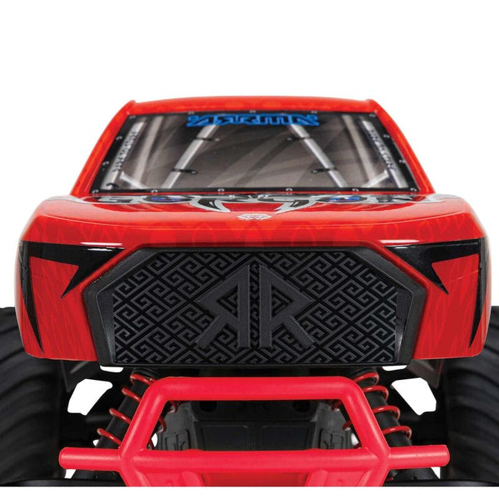 ARA3230ST2 1/10 GORGON 4X2 MEGA 550 Brushed Monster Truck RTR with Battery & Charger, Red (fast charger and long run battery SPMXBCB1)