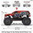 ARA3230ST2 1/10 GORGON 4X2 MEGA 550 Brushed Monster Truck RTR with Battery & Charger, Red (fast charger and long run battery SPMXBCB1)