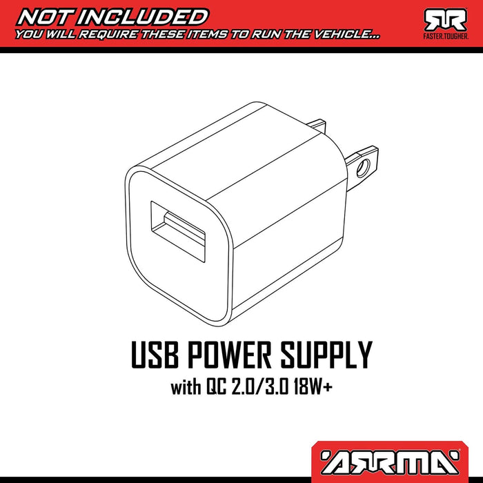 ARA3230ST3 1/10 GORGON 2WD RTR Brushed Monster Truck (Battery & Charger Included), Gun Metal