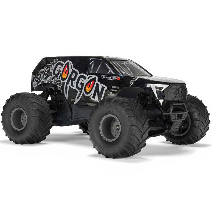 ARA3230ST3 1/10 GORGON 2WD RTR Brushed Monster Truck (Battery & Charger Included), Gun Metal