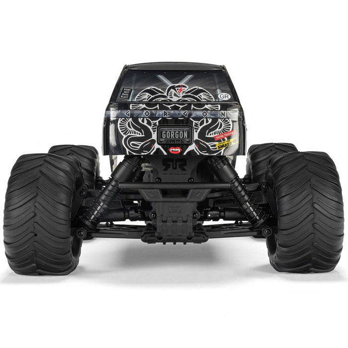 ARA3230ST3 1/10 GORGON 2WD RTR Brushed Monster Truck (Battery & Charger Included), Gun Metal