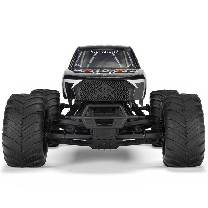 ARA3230ST3 1/10 GORGON 2WD RTR Brushed Monster Truck (Battery & Charger Included), Gun Metal