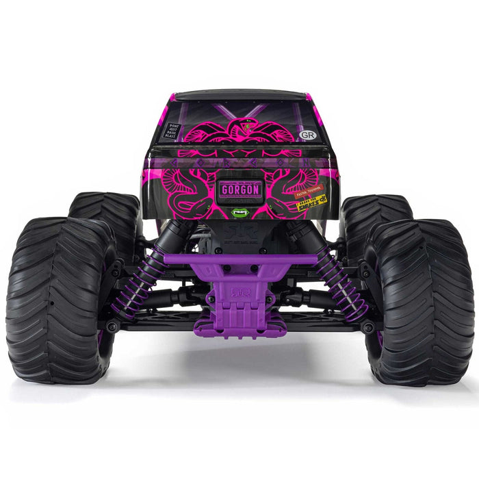 ARA3230ST4 1/10 GORGON 2WD RTR Brushed Monster Truck (Battery & Charger Included), Purple