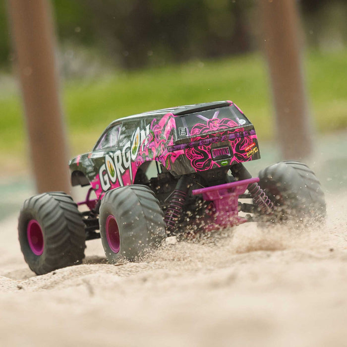 ARA3230ST4 1/10 GORGON 2WD RTR Brushed Monster Truck (Battery & Charger Included), Purple