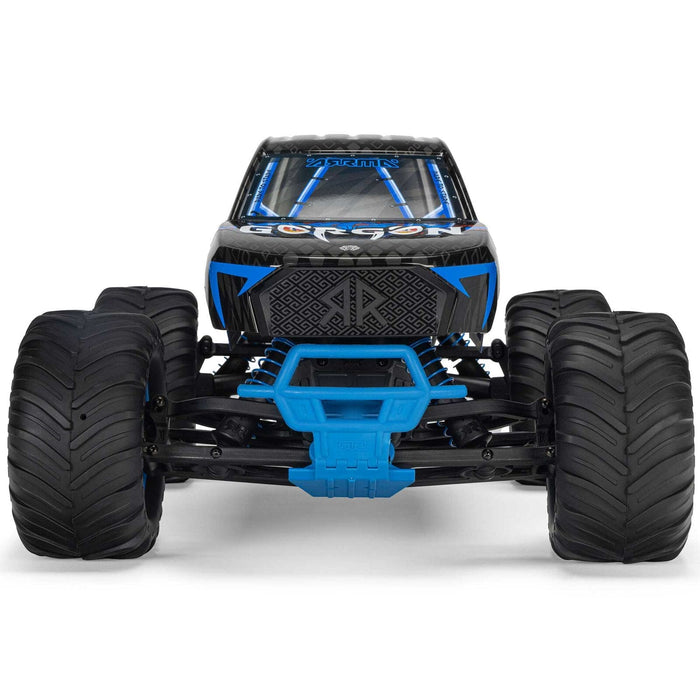 ARA3230ST5 1/10 GORGON 2WD RTR Brushed Monster Truck (Battery & Charger Included), Blue