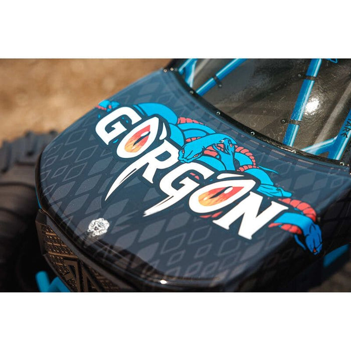 ARA3230T1 GORGON 2wd MT 1/10th RTR (no Batt) Blue ( for fast charger and long  run batter order #SPMX-1031)