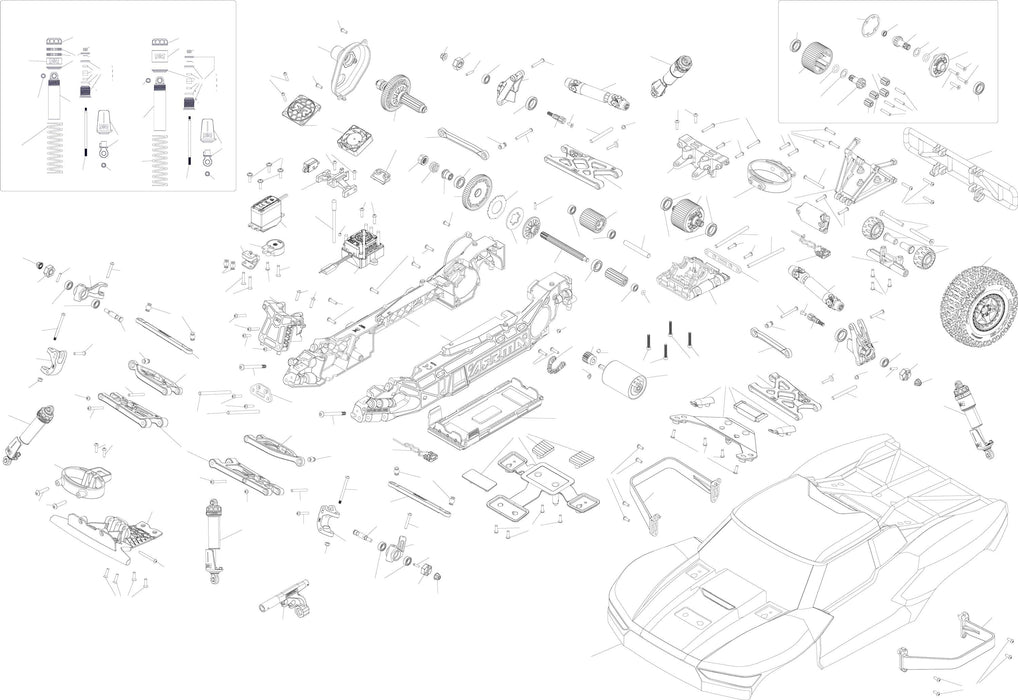 ARA3521T2 1/10 FURY 223S BLX Brushless 2WD Short Course Truck RTR with DSC, Green *YOU will need this to run this truck # SPMX-1034