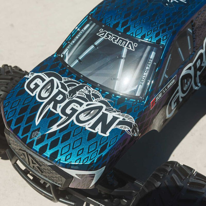 ARA3530T1 Arrma 1/10 GORGON 223S 2WD RTR Monster Truck - Blue/Black *YOU will need this to run this truck # SPMXC2050 and SPMX-1088