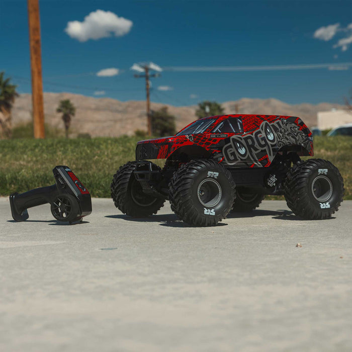 ARA3530T2 Arrma 1/10 GORGON 223S 2WD RTR Monster Truck - Red/Black *YOU will need this to run this truck # SPMXC2050 and SPMX-1088