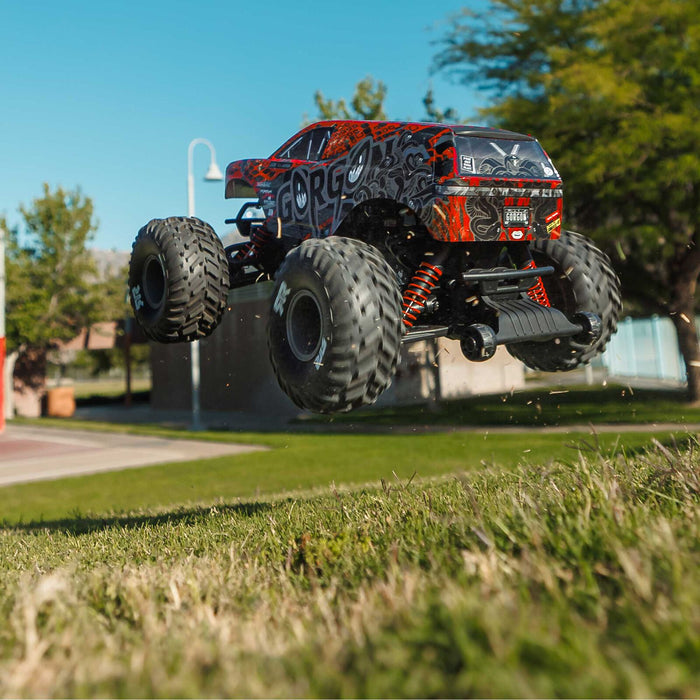 ARA3530T2 Arrma 1/10 GORGON 223S 2WD RTR Monster Truck - Red/Black *YOU will need this to run this truck # SPMXC2050 and SPMX-1088