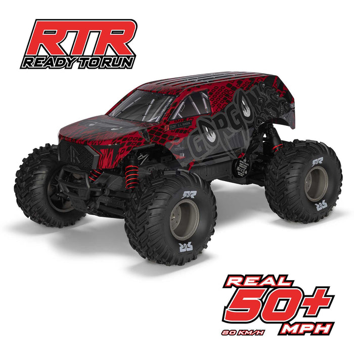 ARA3530T2 Arrma 1/10 GORGON 223S 2WD RTR Monster Truck - Red/Black *YOU will need this to run this truck # SPMXC2050 and SPMX-1088