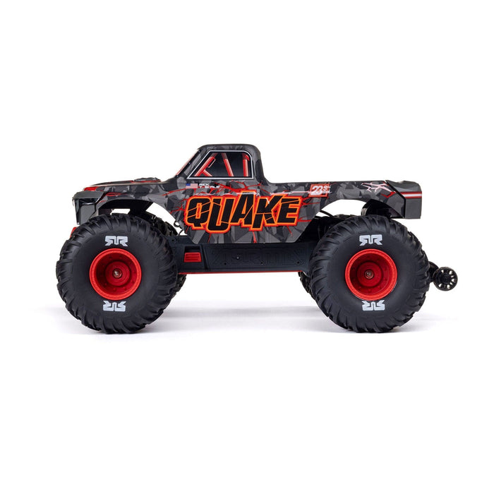 ARA3537T1 1/10 QUAKE 223S DSC 2WD RTR Brushless Monster Truck, Red