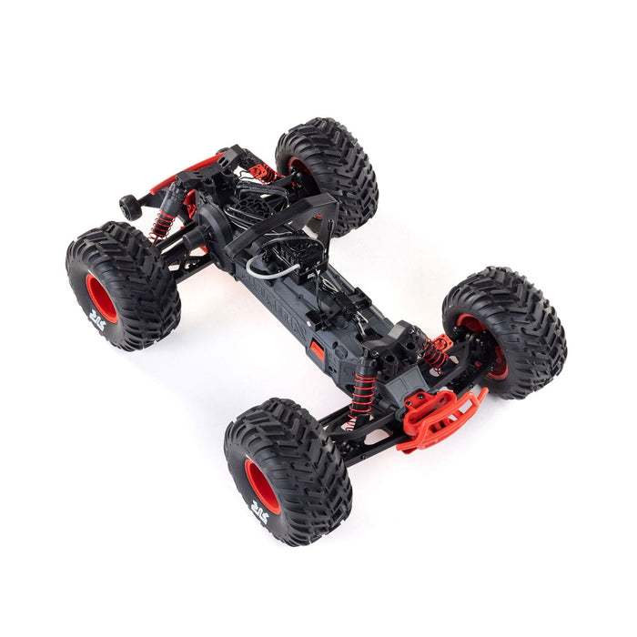 ARA3537T1 1/10 QUAKE 223S DSC 2WD RTR Brushless Monster Truck, Red