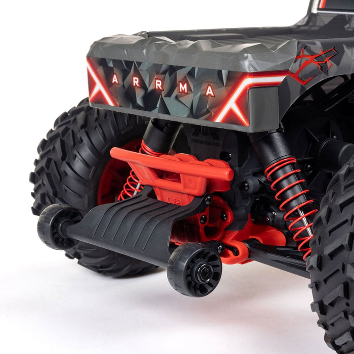 ARA3537T1 1/10 QUAKE 223S DSC 2WD RTR Brushless Monster Truck, Red