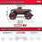 ARA3537T1 1/10 QUAKE 223S DSC 2WD RTR Brushless Monster Truck, Red