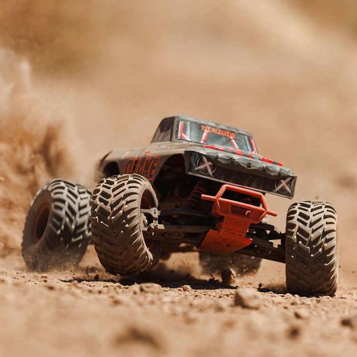 ARA3537T1 1/10 QUAKE 223S DSC 2WD RTR Brushless Monster Truck, Red