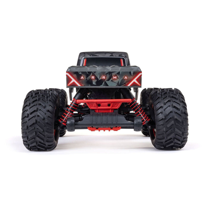 ARA3537T1 1/10 QUAKE 223S DSC 2WD RTR Brushless Monster Truck, Red