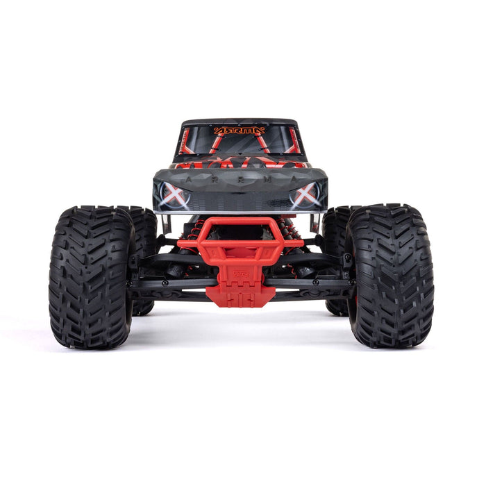 ARA3537T1 1/10 QUAKE 223S DSC 2WD RTR Brushless Monster Truck, Red