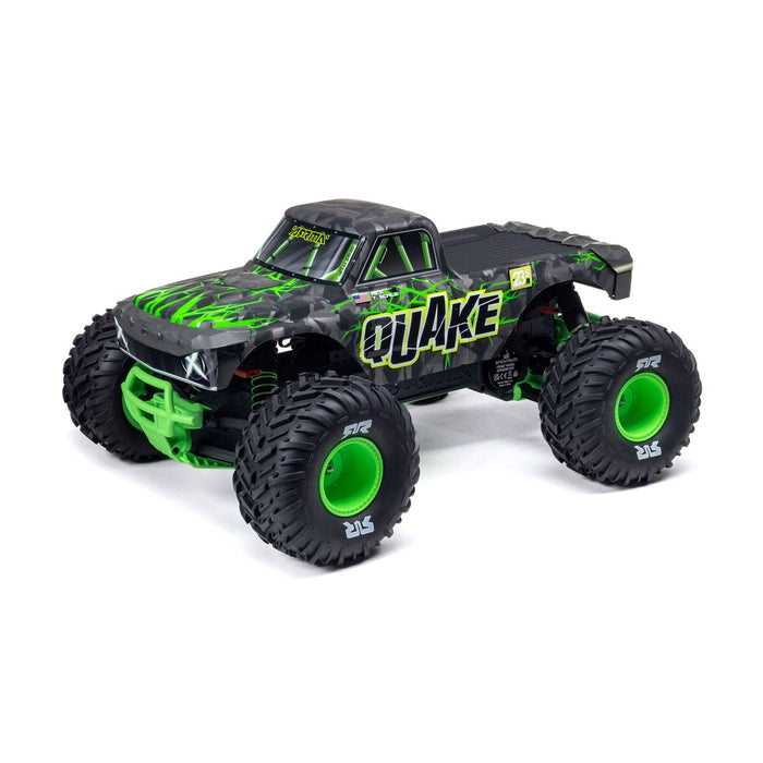 ARA3537T2 1/10 QUAKE 223S DSC 2WD RTR Brushless Monster Truck, Green