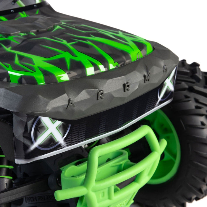 ARA3537T2 1/10 QUAKE 223S DSC 2WD RTR Brushless Monster Truck, Green