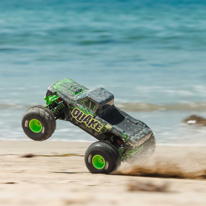 ARA3537T2 1/10 QUAKE 223S DSC 2WD RTR Brushless Monster Truck, Green