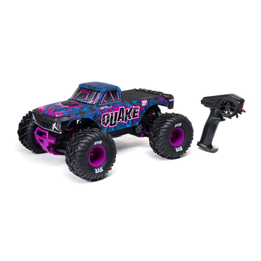 ARA3537T3 1/10 QUAKE 223S DSC 2WD RTR Brushless Monster Truck, Purple