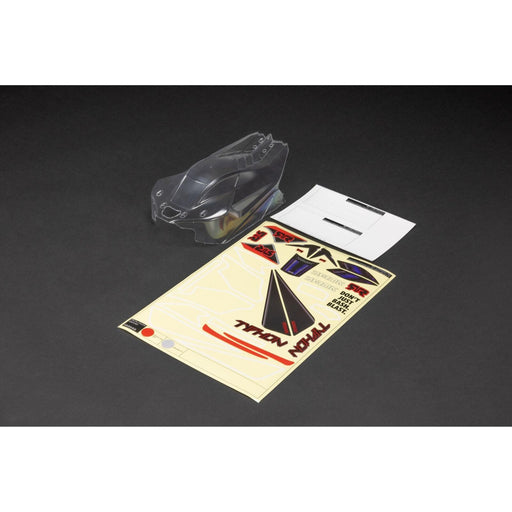 ARA406170 1/8 Clear Body with Decals: TYPHON 4X4