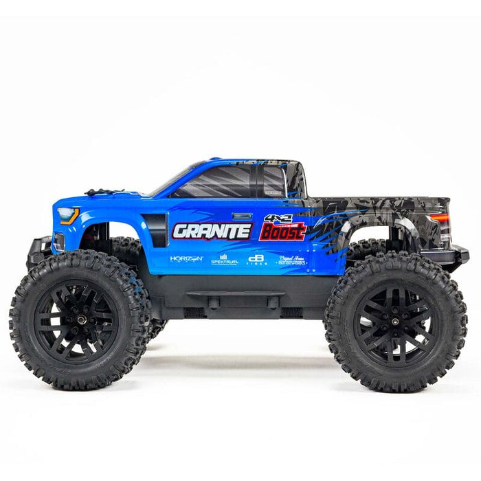 ARA4102SV4T2 1/10 GRANITE 4X2 BOOST MEGA 550 Brushed Monster Truck RTR with Battery & Charger, Blue