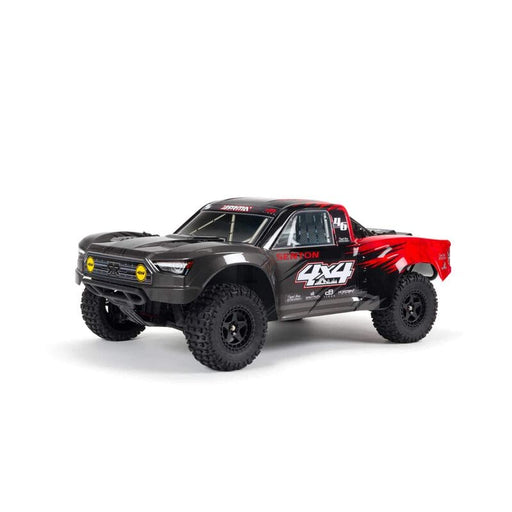 ARA4203XV3T1 1/10 SENTON 4X4 MEGA 550 Brushed Short Course Truck RTR, Red ****For extra long run time & Quick charging please order these two parts. Sold separately. SPMX50002S30H3. &. DYNC2030
