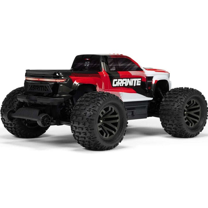 ARA4302V4T2 1/10 GRANITE 223S DSC 4X4 RTR Brushless Monster Truck, Red*FOR THIS TRUCK THE EXTRA BATTERY PART NUMBER IS SPMX53S50H5 **if you order from this promotion it is final sale