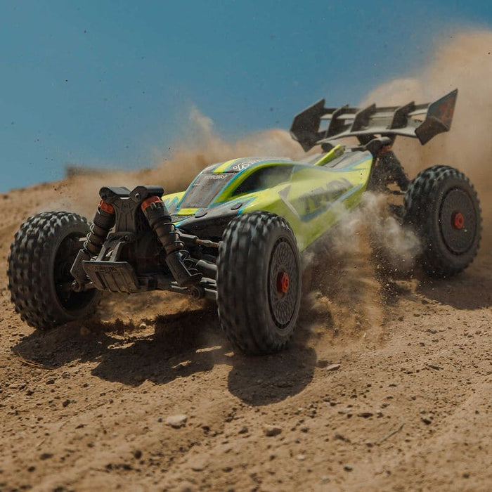 ARA4306V4T2 1/8 TYPHON 223S BLX Brushless 4X4 Buggy RTR with DSC, Yellow  *YOU will need this to run this truck # SPMX-1034