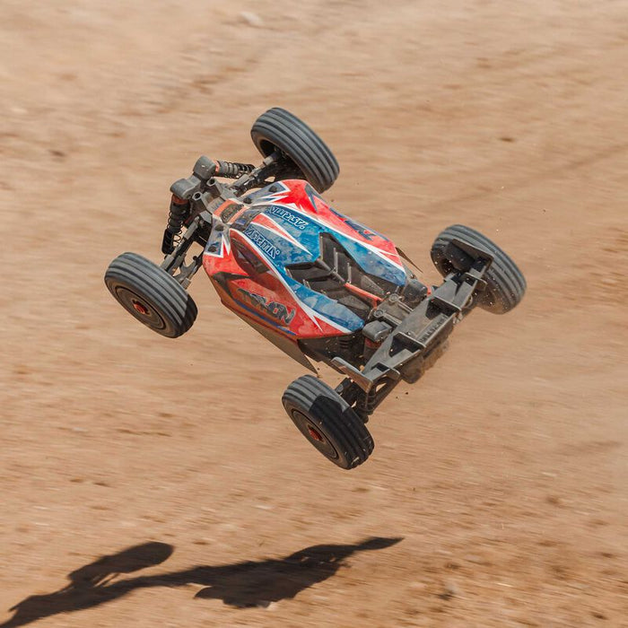ARA4306V4T3 1/8 TYPHON 223S DSC 4X4 RTR Brushless Buggy, Red