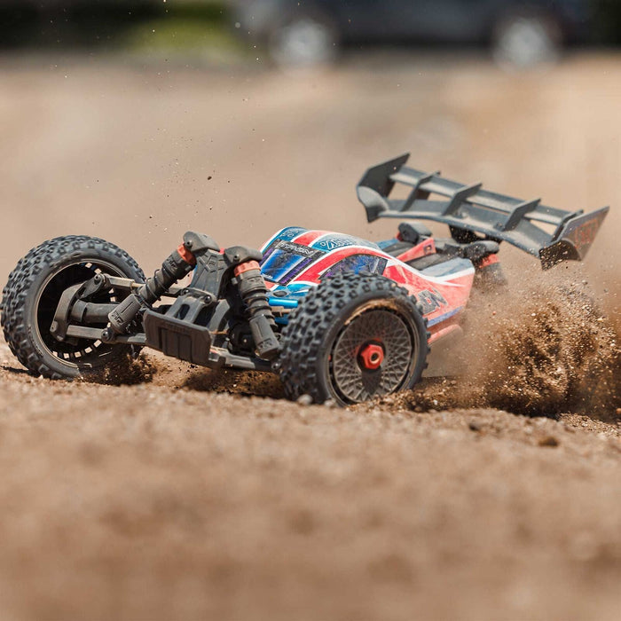ARA4306V4T3 1/8 TYPHON 223S DSC 4X4 RTR Brushless Buggy, Red