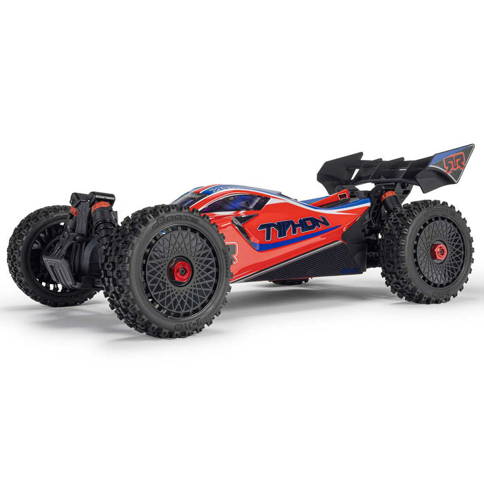 ARA4306V4T3 1/8 TYPHON 223S DSC 4X4 RTR Brushless Buggy, Red