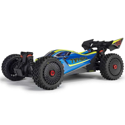 ARA4306V4T4 1/8 TYPHON 223S DSC 4X4 RTR Brushless Buggy, Blue
