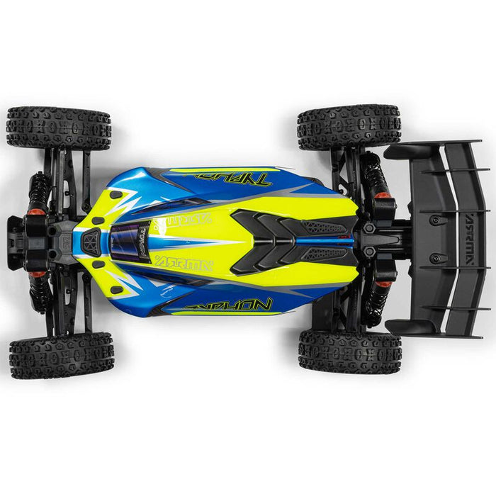ARA4306V4T4 1/8 TYPHON 223S DSC 4X4 RTR Brushless Buggy, Blue
