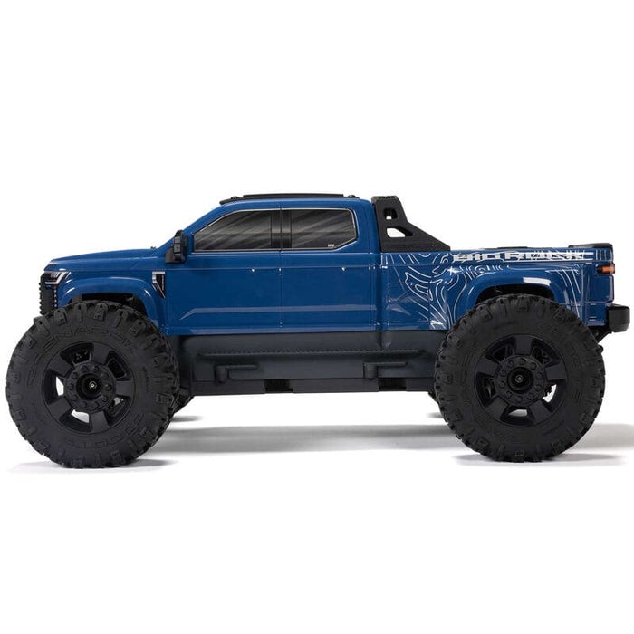 ARA4312V4T3 1/10 BIG ROCK 223S DSC 4X4 RTR Brushless Monster Truck, Blue