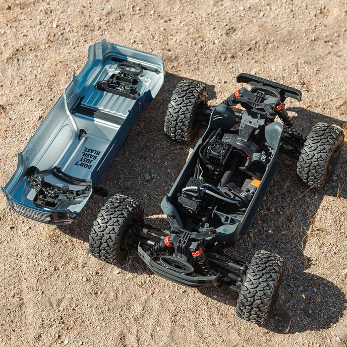 ARA4312V4T3 1/10 BIG ROCK 223S DSC 4X4 RTR Brushless Monster Truck, Blue